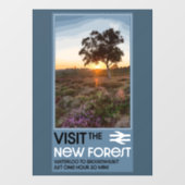 Autocollant Pour Fenêtre Le Hampshire de la forêt Angleterre (Feuille)