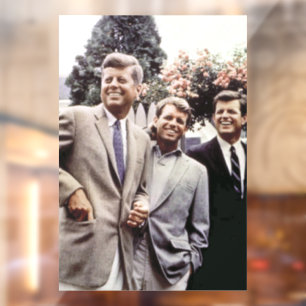 Autocollant Pour Fenêtre Le président américain John Kennedy & Robert & Ted