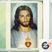 Autocollant Pour Fenêtre Le Sacré Coeur de Jésus (Maison)