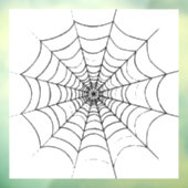 Autocollant Pour Fenêtre Le Web d'un simple araignée (Feuille 3)