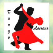 Autocollant Pour Fenêtre "Leçons de tango" (Feuille 3)