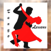 Autocollant Pour Fenêtre "Leçons de tango" (Feuille 2)