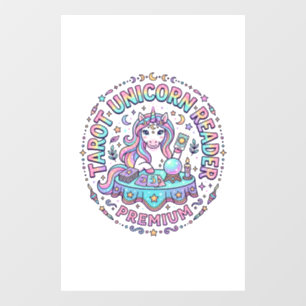 Autocollant Pour Fenêtre Lecteur de Tarot Licorne Premium Impression Drôle 