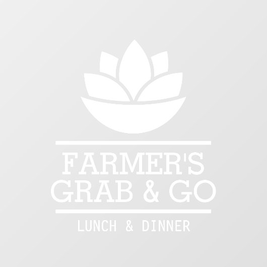 Autocollant Pour Fenêtre Légumes de salade saine Nourriture, Restaurant (Feuille)