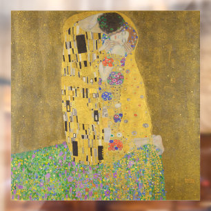 Autocollant Pour Fenêtre Les Amants embrassés de Gustav Klimt