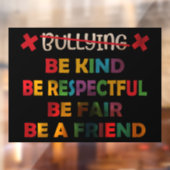 Autocollant Pour Fenêtre Les LGBT sont gentils (Feuille 2)