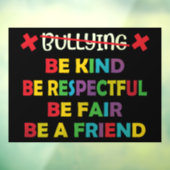 Autocollant Pour Fenêtre Les LGBT sont gentils (Feuille 3)