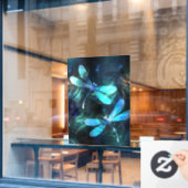 Autocollant Pour Fenêtre Les libellules du lac (Fenêtre de café)