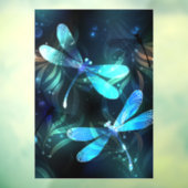 Autocollant Pour Fenêtre Les libellules du lac (Feuille 3)