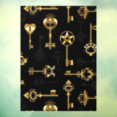 Autocollant Pour Fenêtre Les Patters de Seamless avec Golden Keys (Feuille 3)