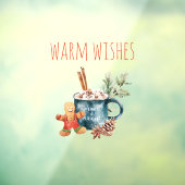 Autocollant Pour Fenêtre Les souhaits chauds | Cadeau de Noël (Feuille 3)