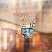 Autocollant Pour Fenêtre Les souhaits chauds | Cadeau de Noël (Feuille 2)