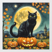 Autocollant Pour Fenêtre Les yeux brillants d'Halloween (Feuille)