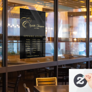 Autocollant Pour Fenêtre Lettre monogramme E Cheval en or