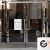 Autocollant Pour Fenêtre Lettre monogramme E Horse (Porte de bureau)