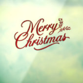 Autocollant Pour Fenêtre Lettre rouge de Noël (Feuille 3)