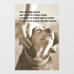 Autocollant Pour Fenêtre Leyenda sobre adoptar