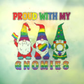 Autocollant Pour Fenêtre LGBT Fier Avec Mes Gnomies (Feuille 3)