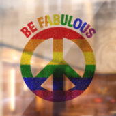 Autocollant Pour Fenêtre LGBT Soyez fabuleux (Feuille 2)