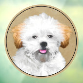 Autocollant Pour Fenêtre Lhasa Apso Puppy Peinture - Cute Original Chien Ar (Feuille 3)