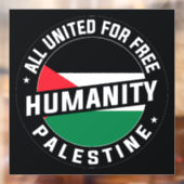 Autocollant Pour Fenêtre Libérer la Palestine (Feuille 2)