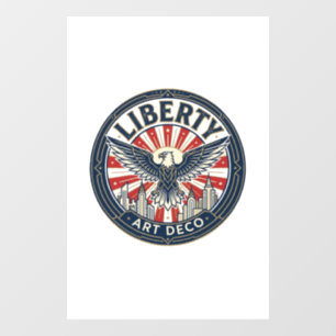 Autocollant Pour Fenêtre Liberté Aventure Patriotique Patriotique Pulp Book