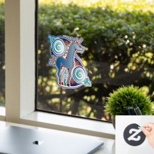 Autocollant Pour Fenêtre Licorne celtique