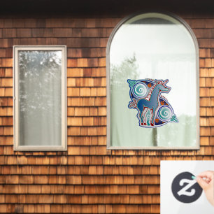 Autocollant Pour Fenêtre Licorne celtique