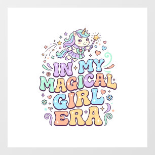 Autocollant Pour Fenêtre Licorne Dans Mon Ère Magical Girl Kawaii Autocolla