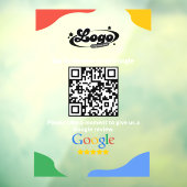 Autocollant Pour Fenêtre Lien de code QR Google Review (Feuille 3)
