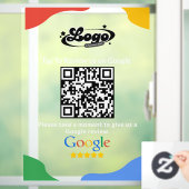 Autocollant Pour Fenêtre Lien de code QR pour l'avis Google  (Maison)
