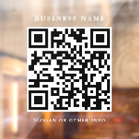 Lien de site Web QR Code Blanc Script Simple Entre