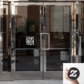 Autocollant Pour Fenêtre Lien du site Web de code QR Clôture simple de fenê (Porte de bureau)