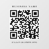 Autocollant Pour Fenêtre Lien du site Web de code QR Clôture simple de fenê (Feuille)