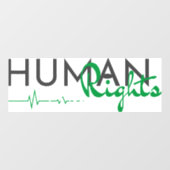 Autocollant Pour Fenêtre Lifeline to Human Rights (Feuille)