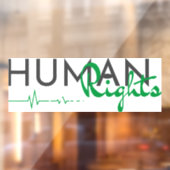 Autocollant Pour Fenêtre Lifeline to Human Rights (Feuille 2)