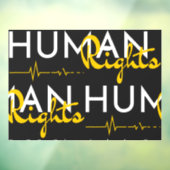 Autocollant Pour Fenêtre Lifeline to Human Rights (Feuille 3)