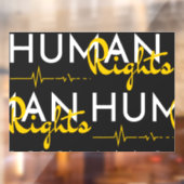 Autocollant Pour Fenêtre Lifeline to Human Rights (Feuille 2)