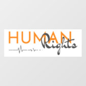 Autocollant Pour Fenêtre Lifeline to Human Rights (Feuille)