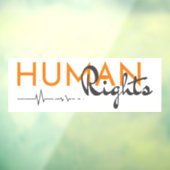 Autocollant Pour Fenêtre Lifeline to Human Rights (Feuille 3)
