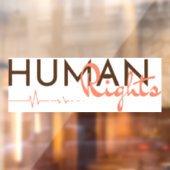 Autocollant Pour Fenêtre Lifeline to Human Rights (Feuille 2)