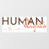 Autocollant Pour Fenêtre Lifeline to Human Rights (Feuille)