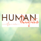 Autocollant Pour Fenêtre Lifeline to Human Rights (Feuille 3)