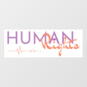 Autocollant Pour Fenêtre Lifeline to Human Rights (Feuille)