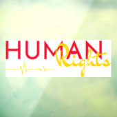 Autocollant Pour Fenêtre Lifeline to Human Rights (Feuille 3)