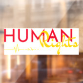 Autocollant Pour Fenêtre Lifeline to Human Rights (Feuille 2)