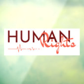 Autocollant Pour Fenêtre Lifeline to Human Rights (Feuille 3)