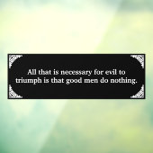 Autocollant Pour Fenêtre Ligne Bleue Mince Triomphe Sur Le Mal (Feuille 3)