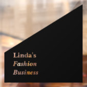 Autocollant Pour Fenêtre Ligne diagonale noire et blanche (Feuille 2)