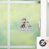 Autocollant Pour Fenêtre Linus consolé avec l'oreille de Snoopy (Maison)